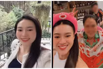 Ninh Dương Lan Ngọc vui vẻ bên người thân khi du học Úc