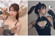 Hot girl vẽ tranh diện mốt "quên" nội y, nhìn phát ngượng