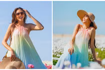 “Bà bầu” Võ Hoàng Yến khoe nhan sắc mặn mà