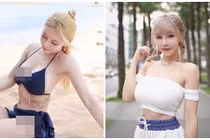 Hot girl xinh đẹp khoe vẻ nóng bỏng, ngọt ngào trên bờ biển