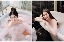 Hot girl khoe dáng nóng bỏng đầy mê hoặc lúc tắm bồn