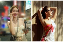 Khả Ngân - Ngọc Diễm khoe dáng gợi cảm đi du lịch dịp 30/4