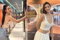 Huyền Lizzie ngày càng ăn mặc kiệm vải đốt mắt người nhìn