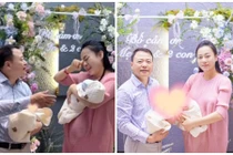 Phương Oanh bật khóc khi trở về nhà sau sinh 