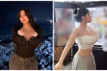 Hot girl xăm trổ mặc hở táo bạo khoe vòng một “nặng trĩu“