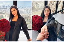 Quỳnh Thư được bạn trai giấu mặt cầu hôn tại Pháp
