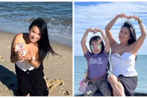 Tình cũ Lý Hùng khoe dáng đẫy đà, gợi cảm khi đi nghỉ dưỡng