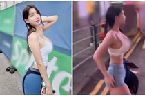 Hot girl diện đồ tập khoe body thiêu đốt ánh nhìn khi xuống phố