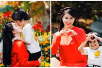 Nguyệt Ánh khoe khoảnh khắc bình yên bên con trai lai Ấn Độ