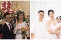 Hôn nhân của Á hậu Việt Nam đeo vàng “trĩu cổ” trong ngày cưới