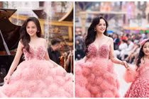 Thu Quỳnh khéo giấu bụng bầu diễn thời trang