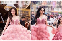 Thu Quỳnh khéo giấu bụng bầu diễn thời trang