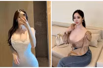 Hot girl “siêu vòng một” mặc trễ nải, khoe thân hình gợi cảm