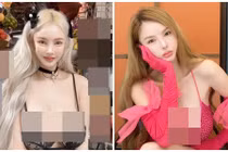 Ngượng đỏ mặt hot girl siêu vòng 1 mặc hở bạo khi đi chợ