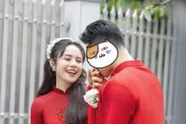 “Chị đẹp” Thái Trinh tình tứ bên chồng trong lễ ăn hỏi