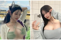 Hot girl siêu vòng một mặc cắt xẻ, bó sát khoe dáng bốc lửa