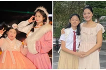 Hai con gái lai Trung Quốc đáng yêu của Hoa hậu Hương Giang