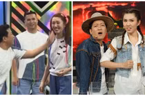 Trường Giang đánh Thúy Ngân trong gameshow, ngoài đời có thân thiết?