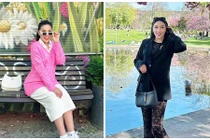 Quỳnh Thư rạng ngời, bế bụng bầu dạo chơi ở Đức