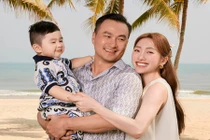 Ảnh đẹp như tranh vẽ của Chi Bảo bên vợ 3 kém 16 tuổi