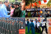 Ảnh: Hàng trăm thanh niên TP HCM hăng hái lên đường nhập ngũ