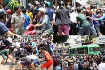 Ngao ngán cảnh tranh nhau giật cô hồn gây hỗn loạn đường phố