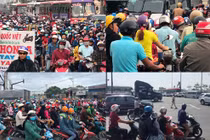 Cửa ngõ Đông, Tây về các tỉnh ở TP HCM đều trong tình trạng “thất thủ“