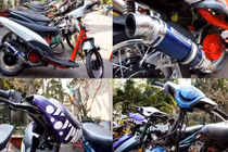 Cận cảnh hàng chục mô tô đua xe trái phép bị tiêu hủy