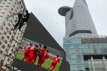 Tất bật “đưa” trận chung kết U23 Việt Nam - Uzbekistan về phố đi bộ