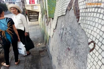 Con đường gốm sứ 65 tỷ tiếp tục bong tróc hư hại