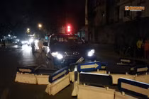 Tài xế say xỉn, lao xe Fortuner cày nát dải phân cách 