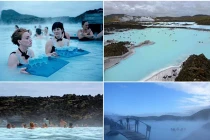 Chiêm ngưỡng nước nóng Hồ Xanh ở Iceland