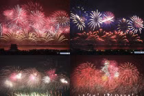 Cận cảnh “bữa tiệc” pháo hoa hoành tráng trên bầu trời TQ