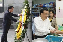 Thủ tướng TQ viếng lăng Bác, đi siêu thị ở Hà Nội