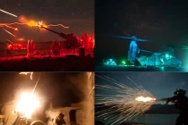 Hình ảnh lính Mỹ hoạt động trong đêm tối