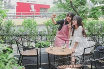 Quán trà sữa sân vườn mát rượi hớp hồn teen Hà thành