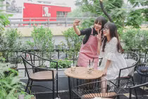 Quán trà sữa sân vườn mát rượi hớp hồn teen Hà thành