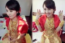 Hoa mắt với đám cưới "tắm trong vàng" của cô dâu Trung Quốc