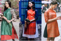 Mốt áo dài cách tân “hớp hồn” thiếu nữ Việt dịp Tết 