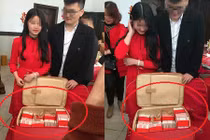 Vali 11 tỷ đồng trong lễ ăn hỏi của cô dâu 18 tuổi 