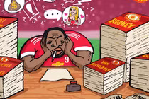 Hí họa Lukaku đau đầu giải toán khi đến MU