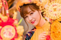 Ngắm thiếu nữ Việt đẹp mơ màng trong bộ ảnh Tết 