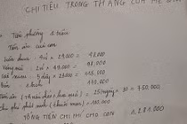 Bảng chi tiêu 3 triệu/tháng của gia đình 5 người gây tranh cãi