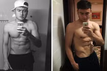 Cơ bắp cuồn cuộn của thủ môn điển trai nhất Việt Nam