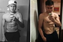 Cơ bắp cuồn cuộn của thủ môn điển trai nhất Việt Nam