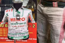 Xôn xao bao bì cám lợn may áo tiền triệu