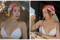 “Phú bà” Minh Hằng khoe body gợi cảm khi đi biển