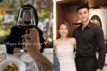 Vĩnh Thụy hiếm hoi khoe vợ tiểu thư 