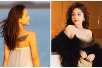 Vân Hugo quyến rũ sau sinh, lộ hình xăm “khủng”