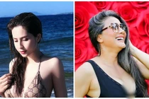 Thiên An - Kiều Trinh tung ảnh bikini đón ngày 8/3